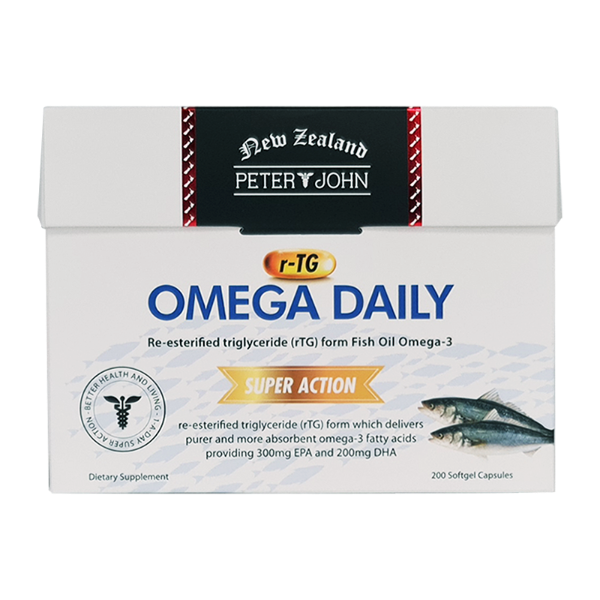 PETER JOHN OMEGA DAILY RTG 200 CAPSULES NZGIFT