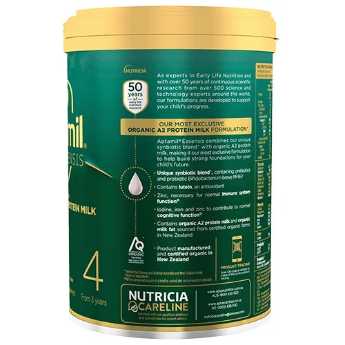 Aptamil® Essensis Organic A2 Protein Milk 4 (ตั้งแต่ 3 ปี) 