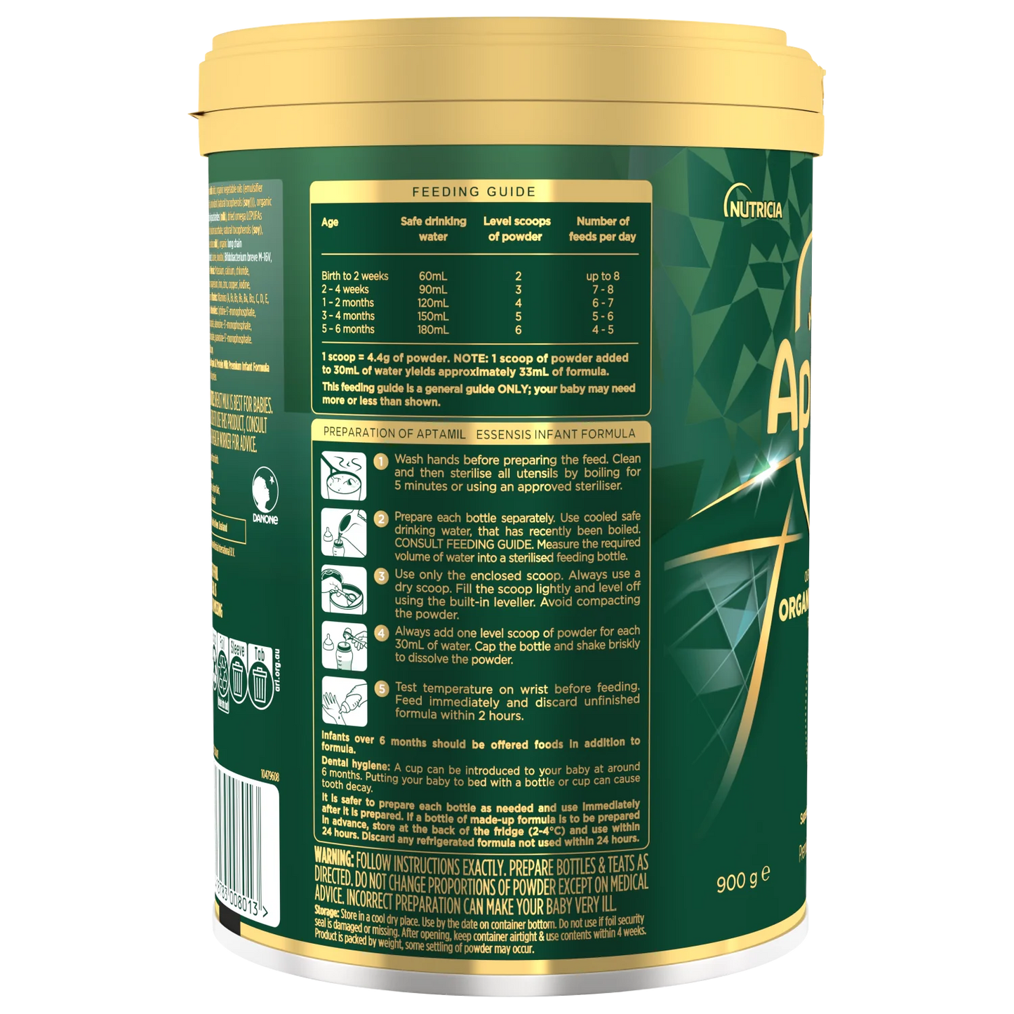 Aptamil® Essensis นมโปรตีน A2 ออร์แกนิก 1 (0-6 เดือน) 