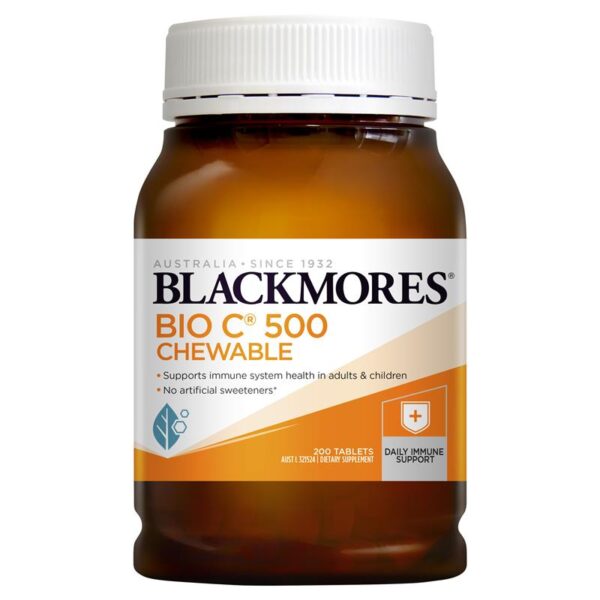 BLACKMORES BIO C CHEWABLE 500MG 200TABS