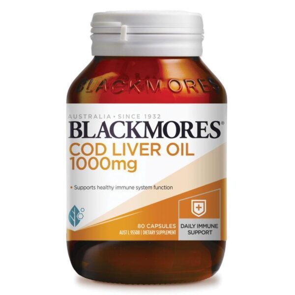 BLACKMORES COD LIVER OIL 1000MG 80CAPS