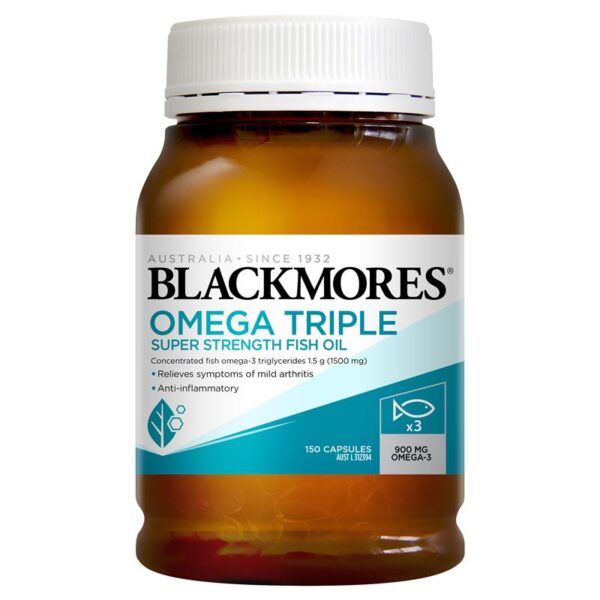 BLACKMORES OMEGA TRIPLE CONCENTRATED FISH OIL 150CAPS