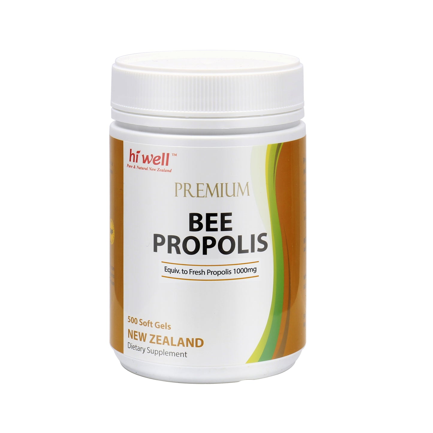 Hi Well Premium Bee Propolis 1000 500 Softgels