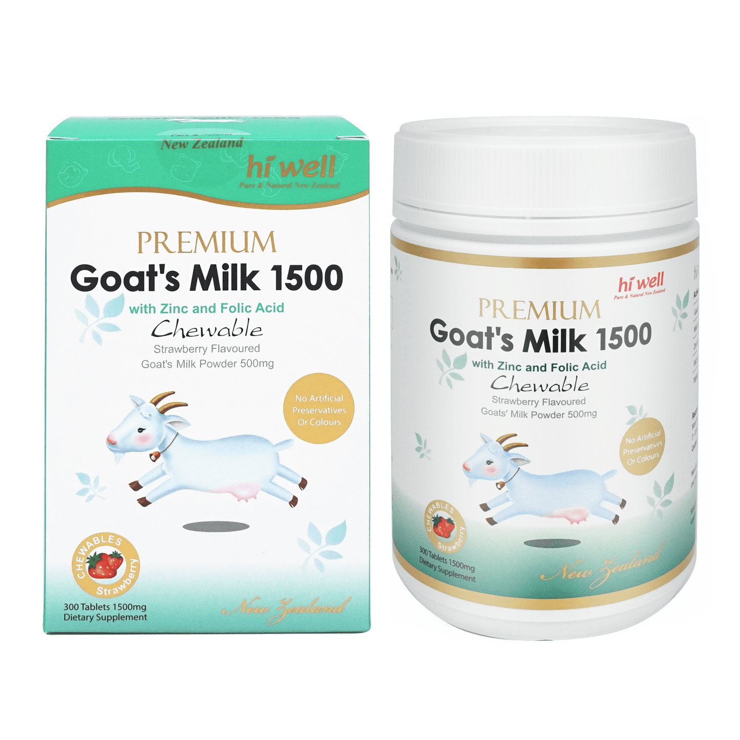 Hi Well Premium Goat's Milk 1500 300 Tablets