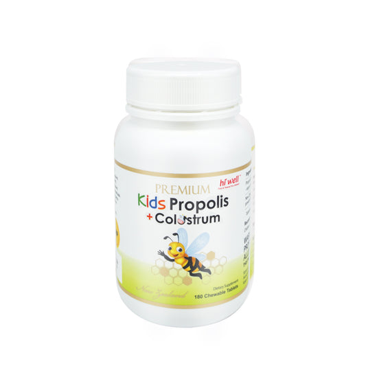 Hi Well Premium Kids Propolis Plus Colostrum 180 Tablets