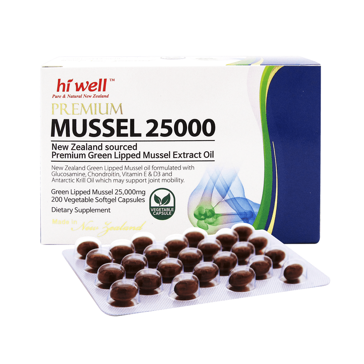 Hi Well Premium Mussel 25000 200 Softgels