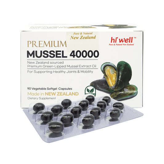 Hi Well Premium Mussel 40000 90Vegetable Softgel Capsules