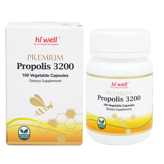 Hi Well Premium Propolis 3200 100 Vege Capsules