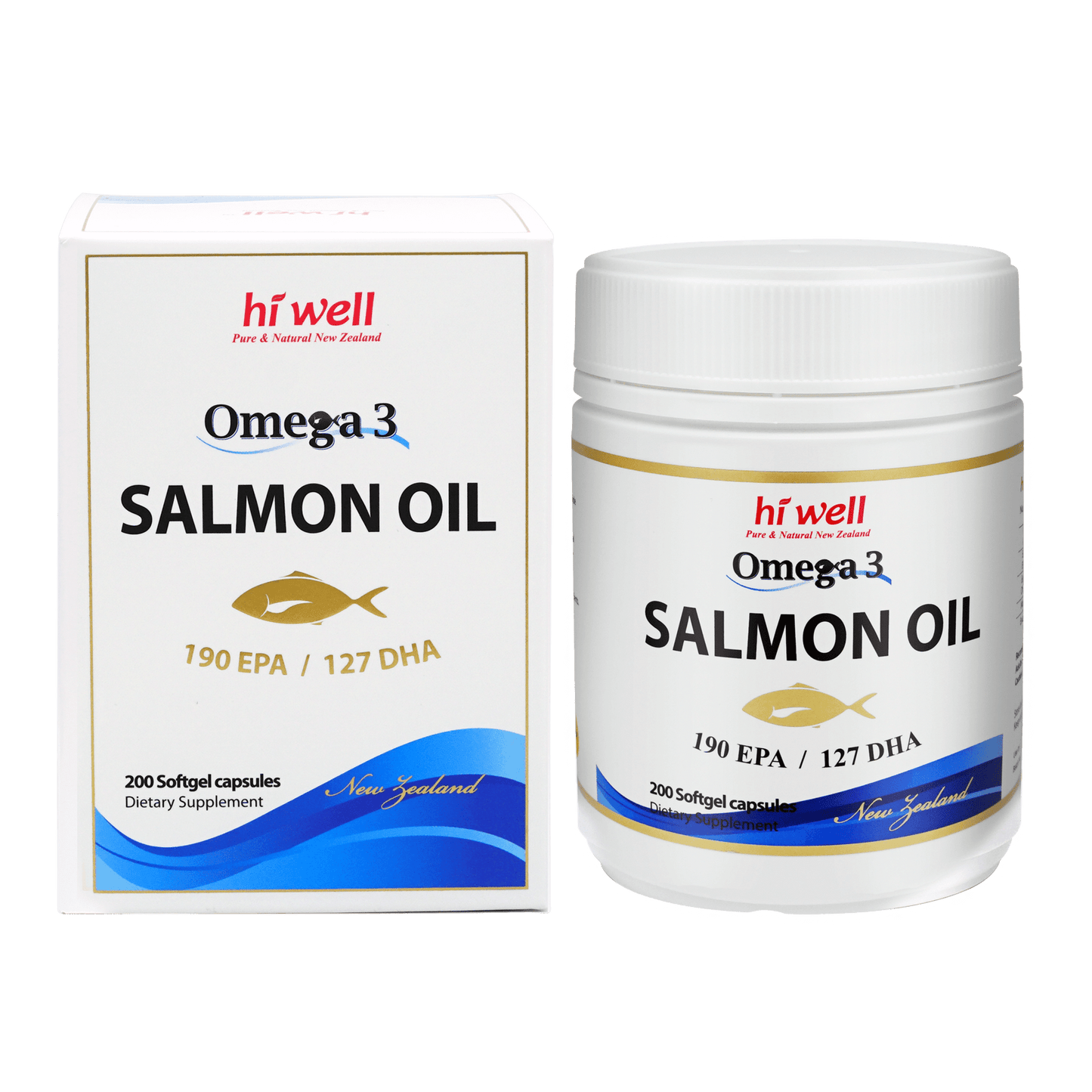 Hi Well Omega 3 Salmon Oil 200 Softgels