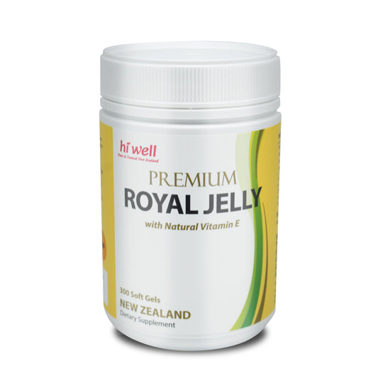 Hi Well Premium Royal Jelly with Natural Vitamin E 300 Softgels