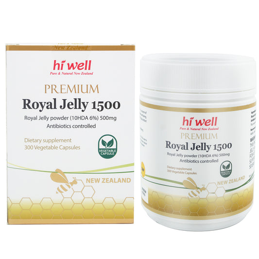 Hi Well Premium Royal Jelly 1500 300 Vege Capsules