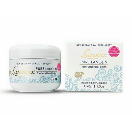 NATURES BEAUTY LANOLUX PURE LANOLIN HEEL BALM 45G