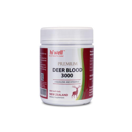 Hi Well Premium Deer Blood 3000 500 Softgels